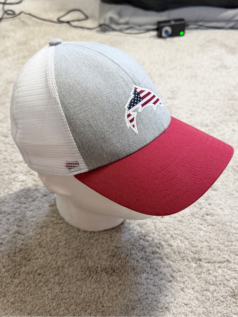 Simms Men’s USA Catch Trucker Hat Fishing Snapback